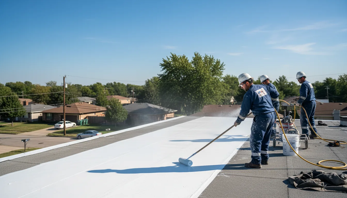 Commercial roof coating in Scott, AR near me